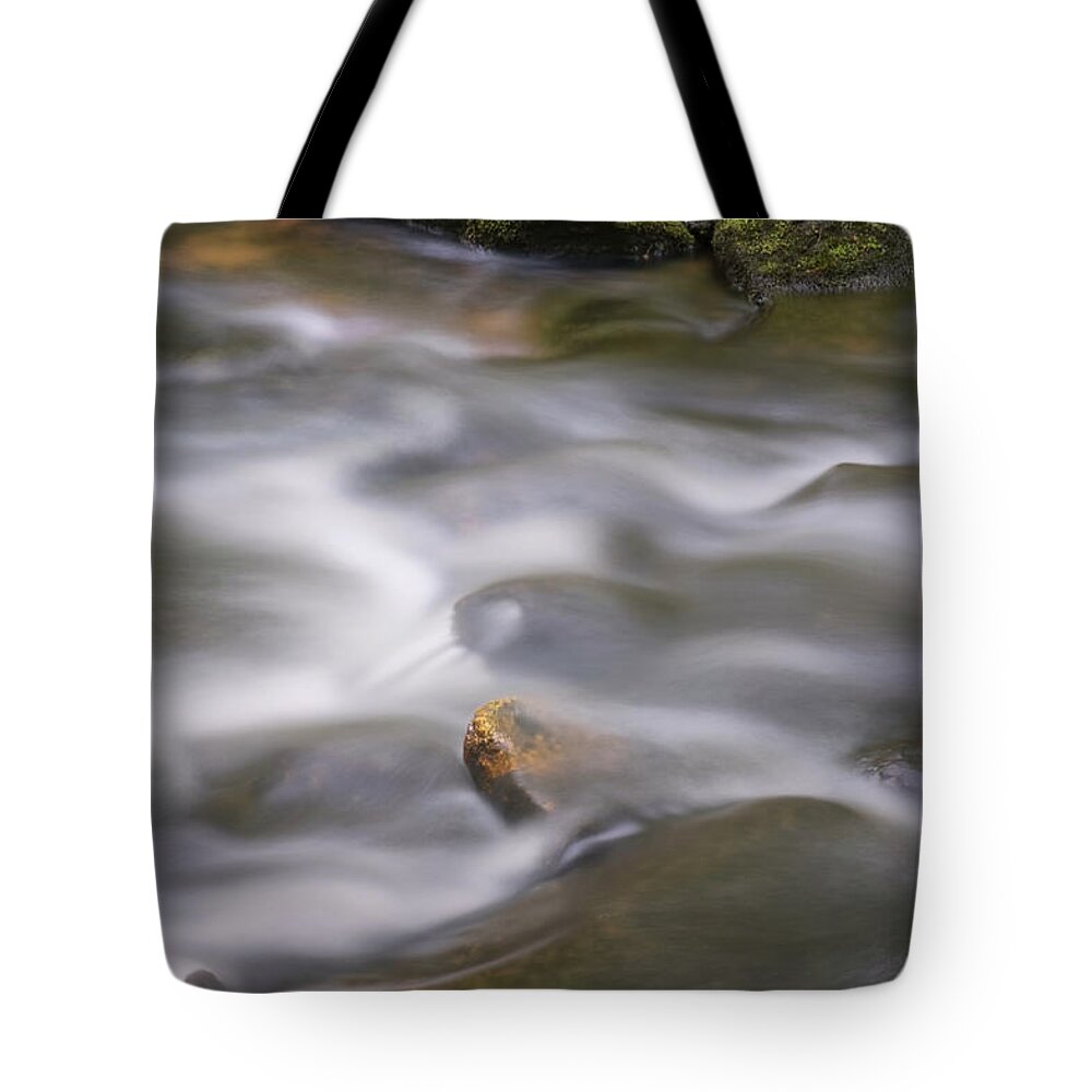 Gulf Road Waterfalls. Chesterfield New Hampshire Tote Bag featuring the photograph Tucker Falls Stream by Tom Singleton