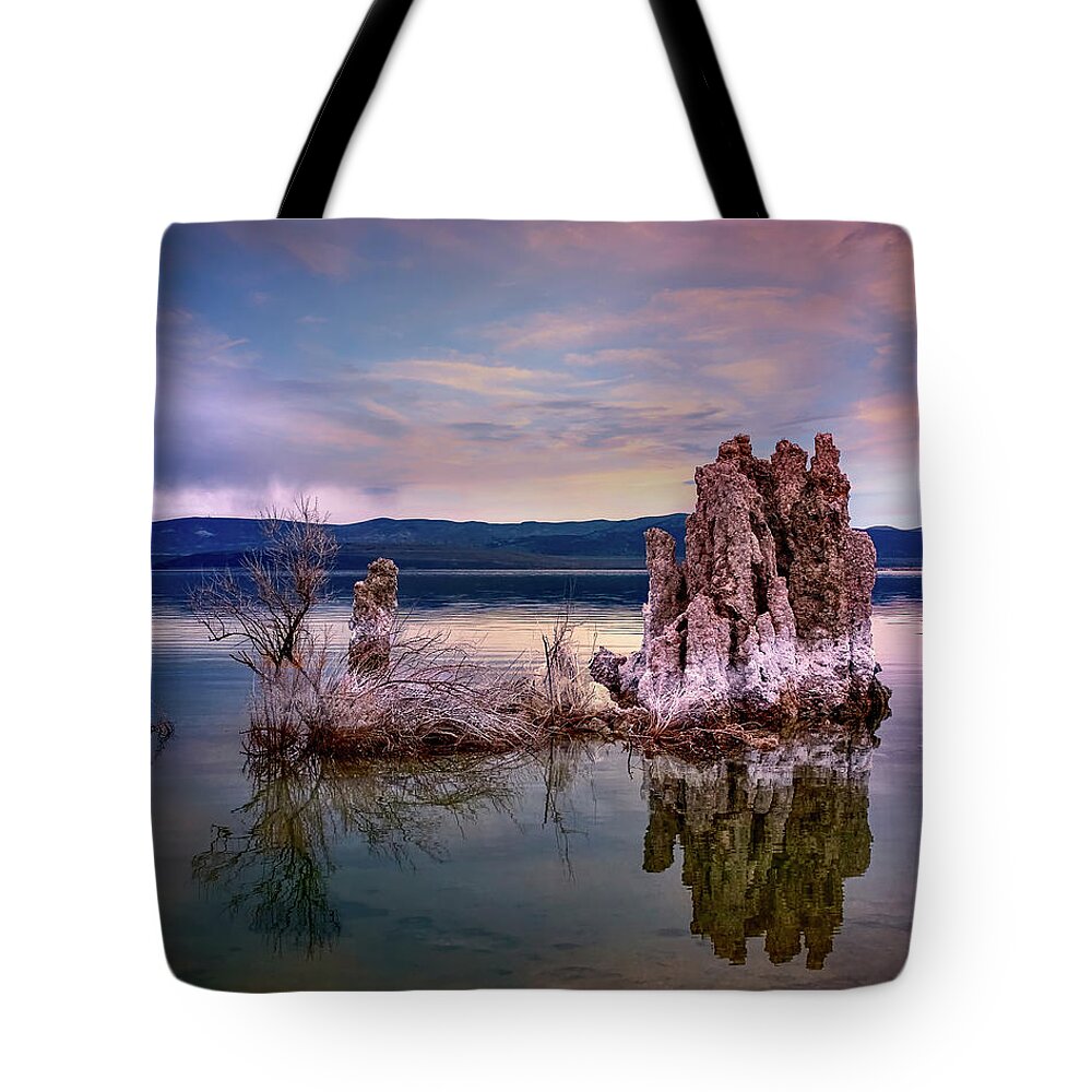 Endre Tote Bag featuring the photograph Tufa 5 by Endre Balogh