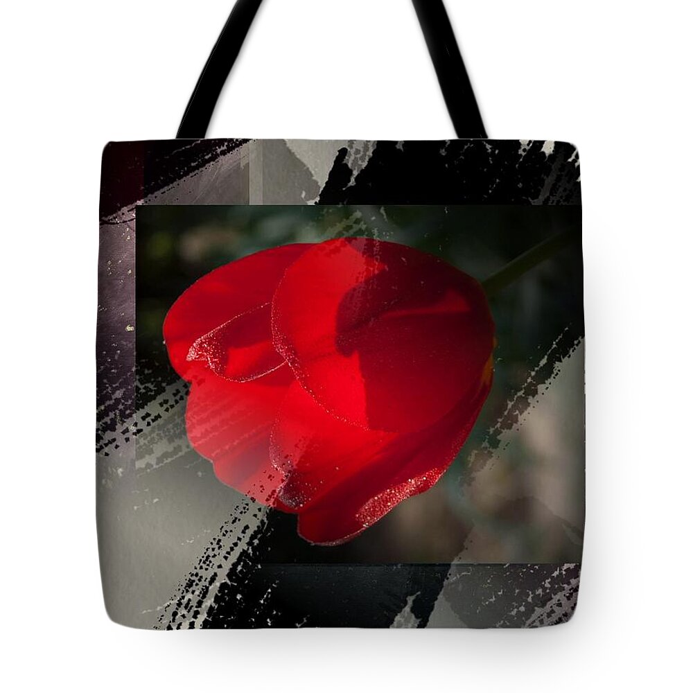 Tulip In The Rain Tote Bag for Sale by Janis Kirstein