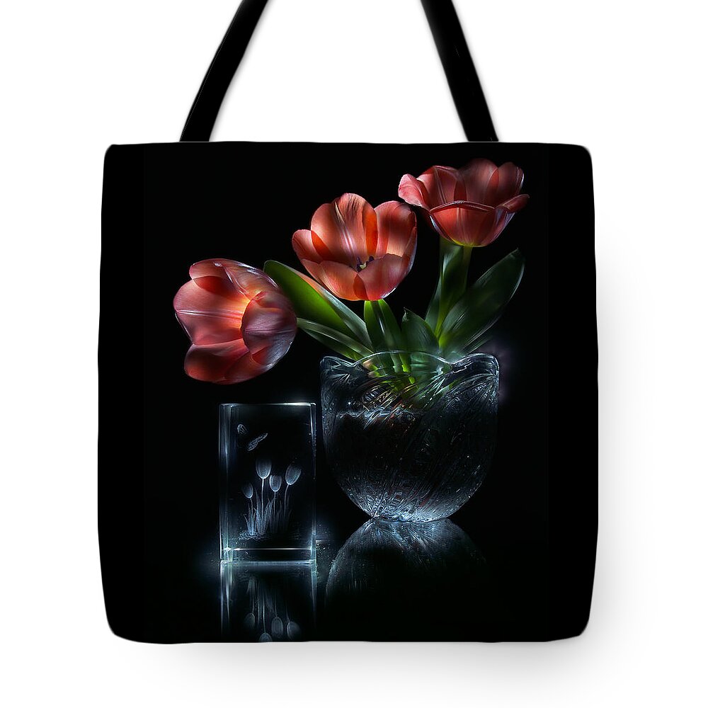 Still Tote Bag featuring the photograph Tulips by Alexey Kljatov