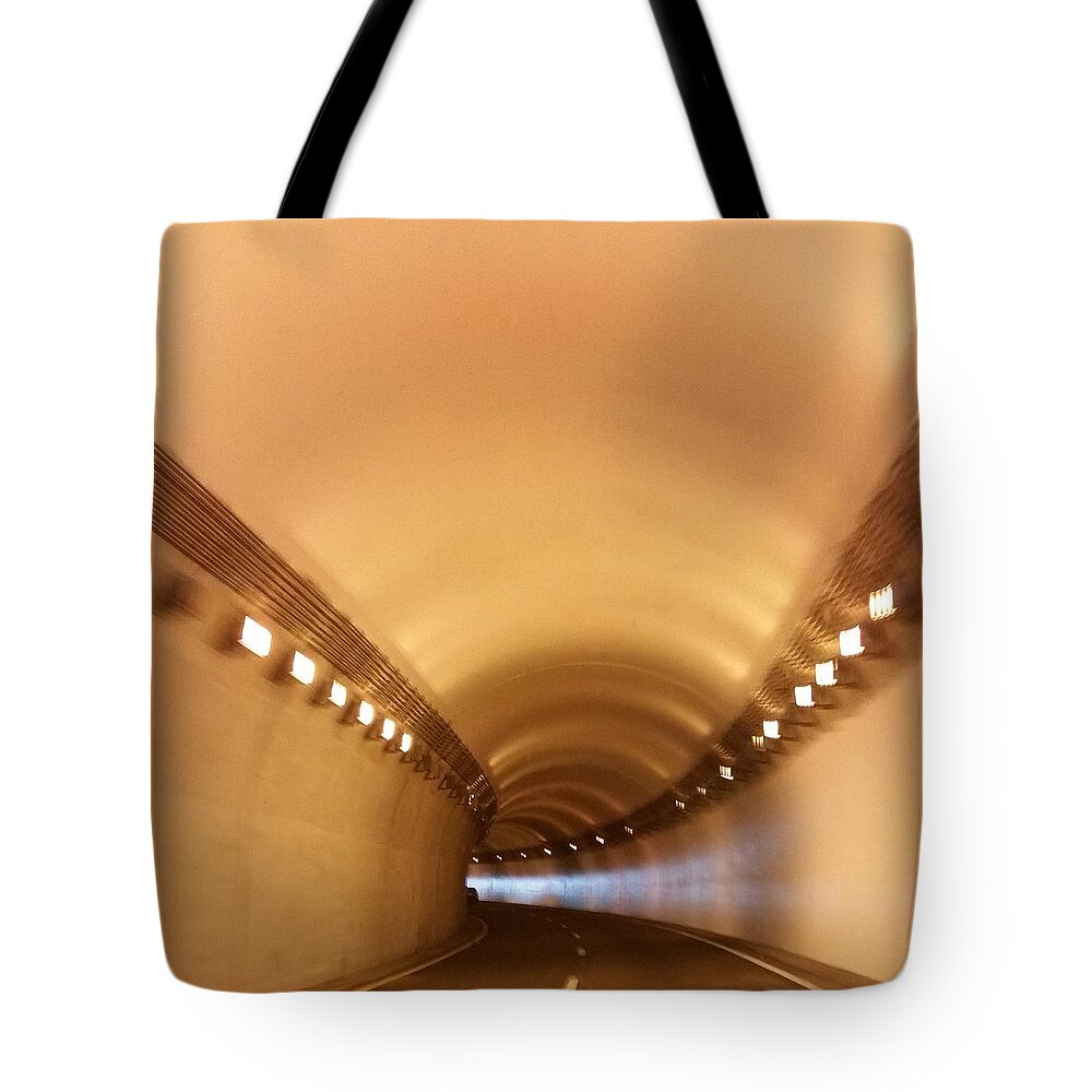 Tunnel Tote Bag featuring the photograph Tunnel Vision by Ali Baucom