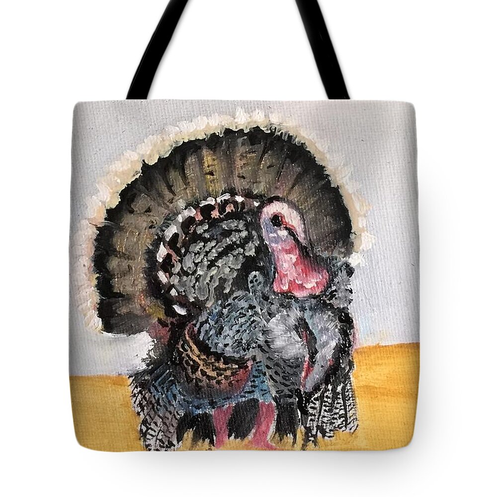Turkey Tote Bag featuring the painting Turkey #5 by Ryszard Ludynia