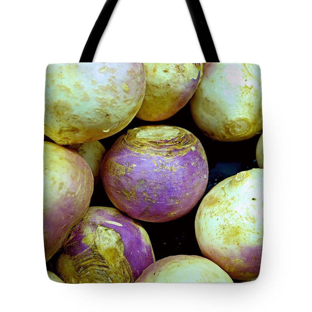 Turnips Tote Bag featuring the photograph Turnips by Robert Meyers-Lussier