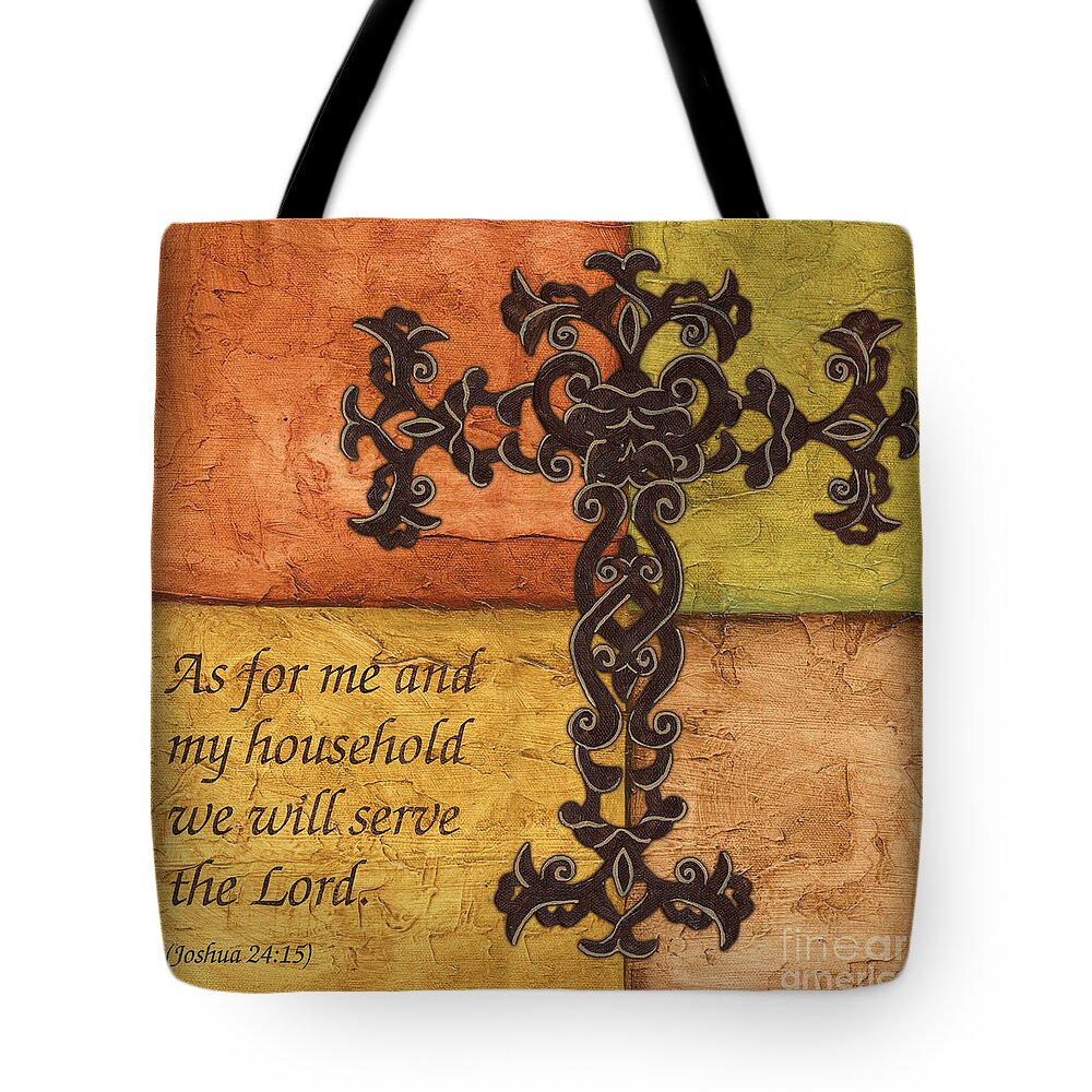 Cross Tote Bag featuring the painting Tuscan Cross by Debbie DeWitt