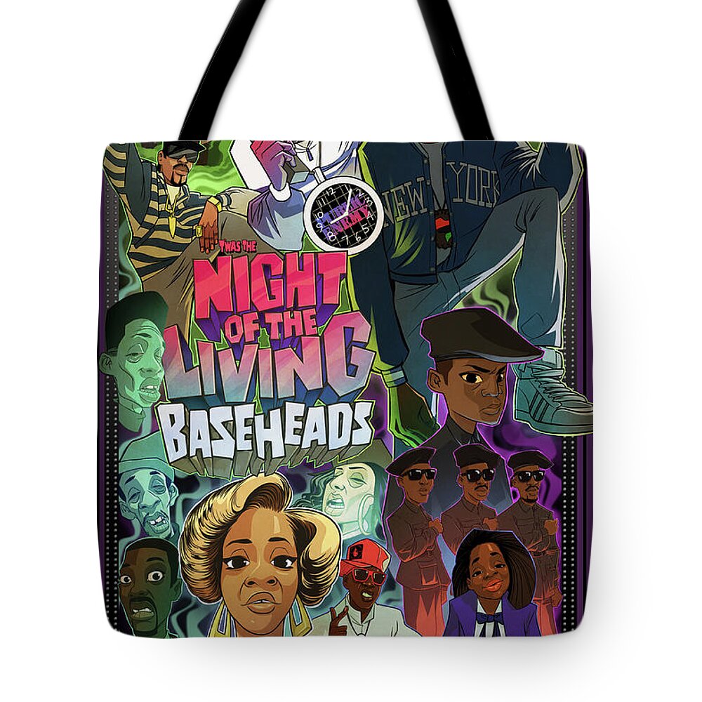 Public Enemy Tote Bag featuring the digital art Twas the Night... by Nelson dedos Garcia