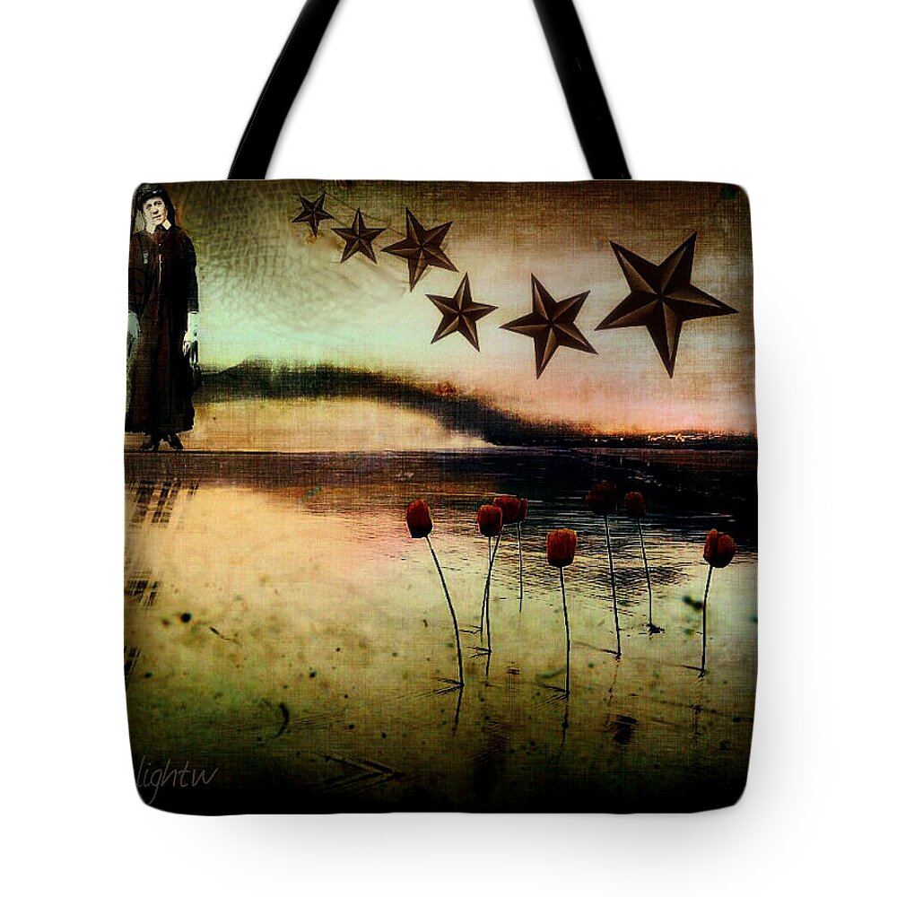 Woman Tote Bag featuring the digital art Twilight by Delight Worthyn