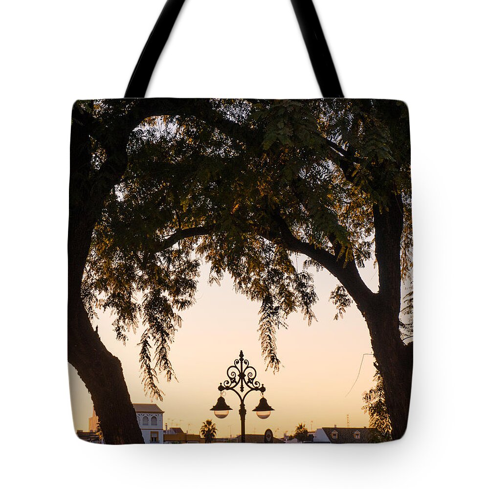 Guadalquivir Tote Bag featuring the photograph Twilight on Guadalquivir by AM FineArtPrints
