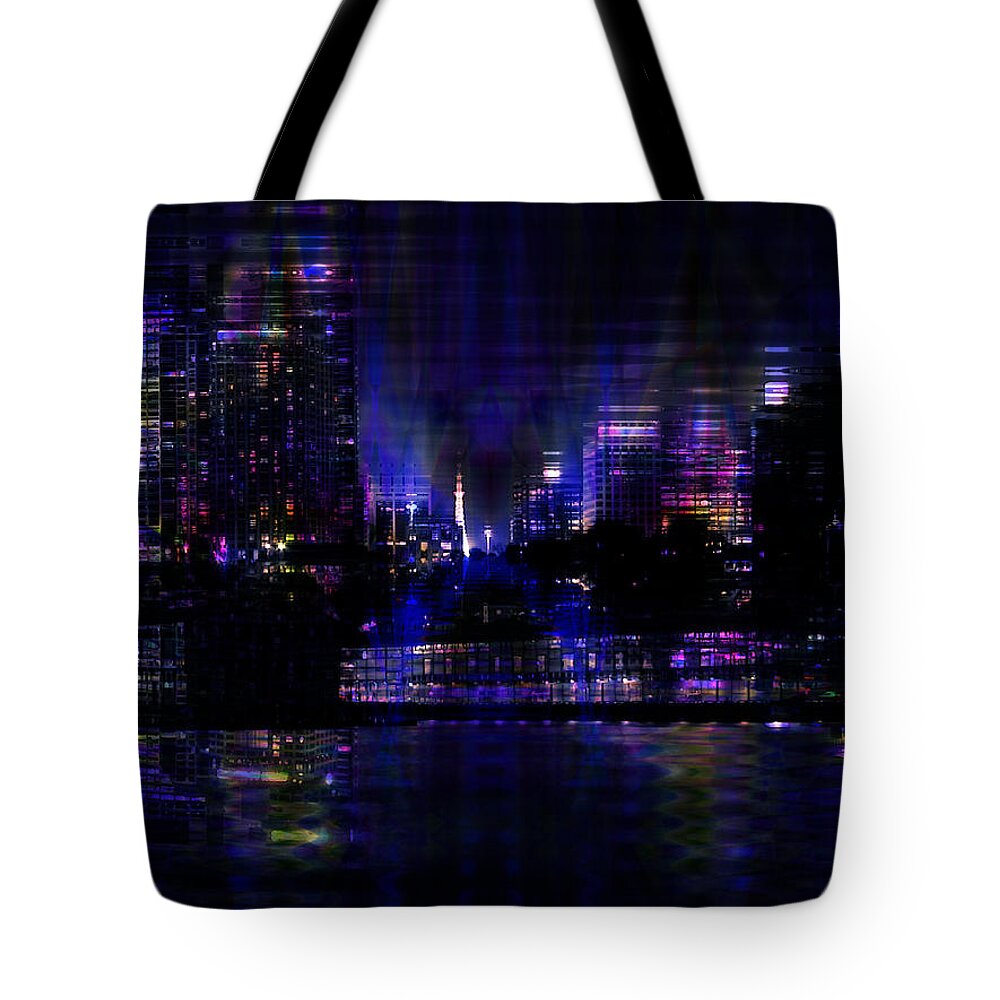 Twilight Time Tote Bag featuring the digital art Twilight Time by Kiki Art