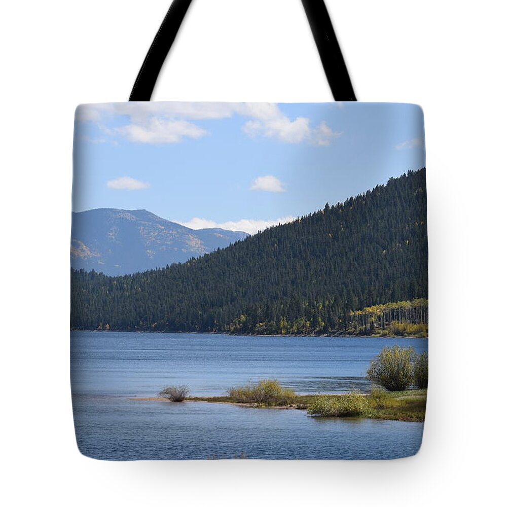 Twin_lakes Tote Bag featuring the photograph Twin Lakes by Margarethe Binkley