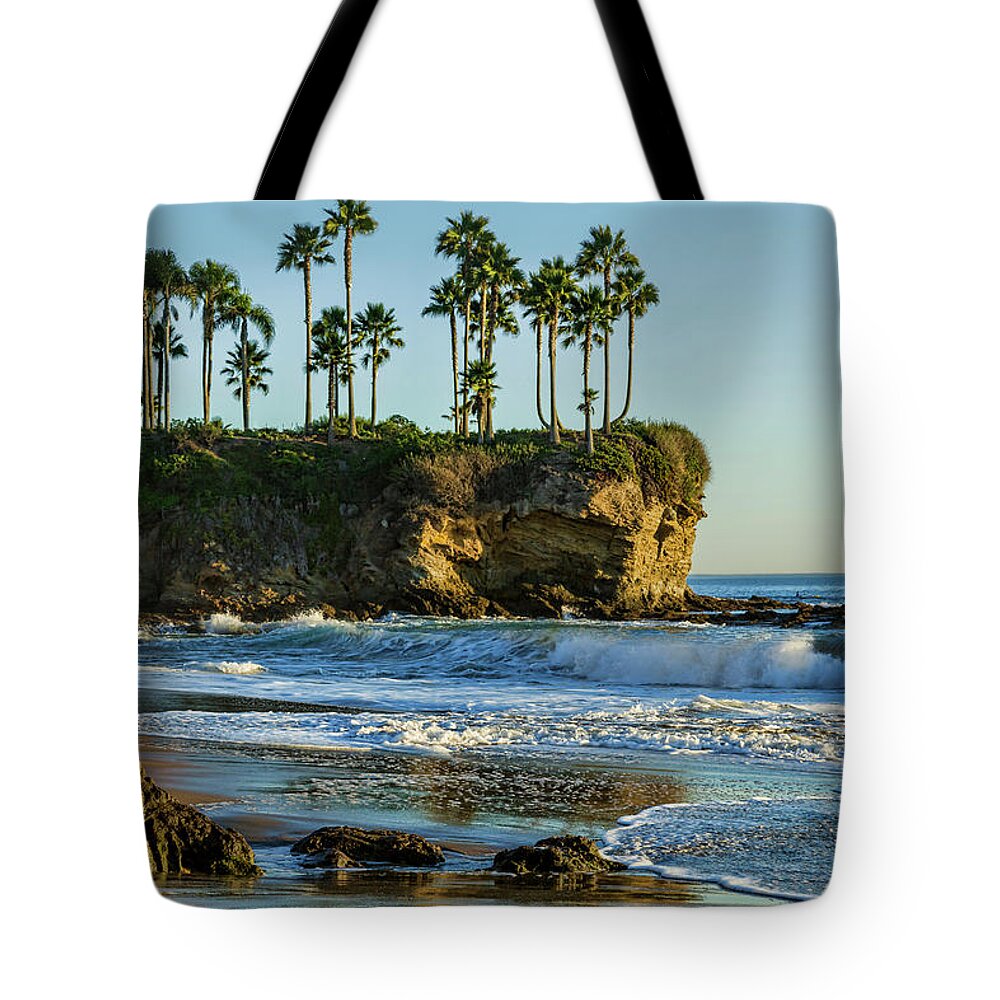Twin Points Tote Bag featuring the photograph Twin Points Crescent Bay by Kelley King