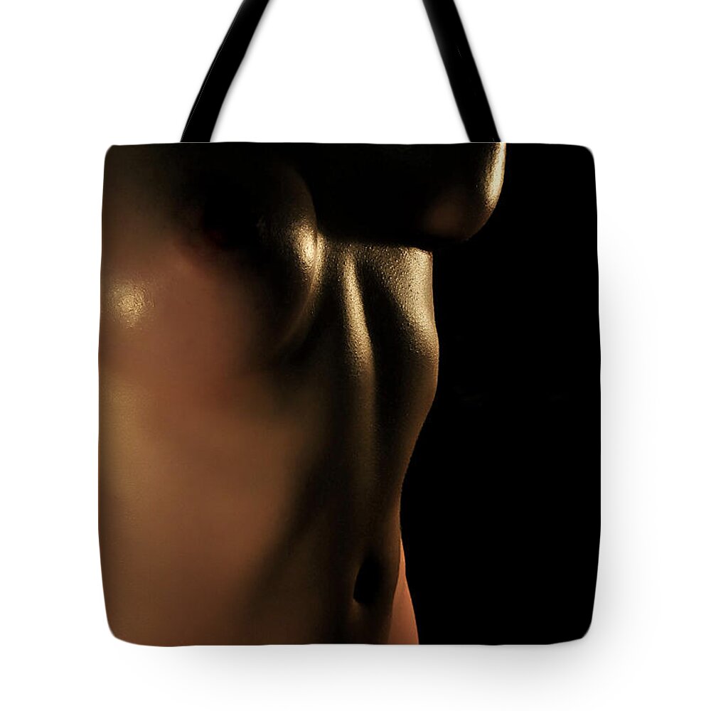Artistic Photographs Tote Bag featuring the photograph Twins in darkness by Robert WK Clark