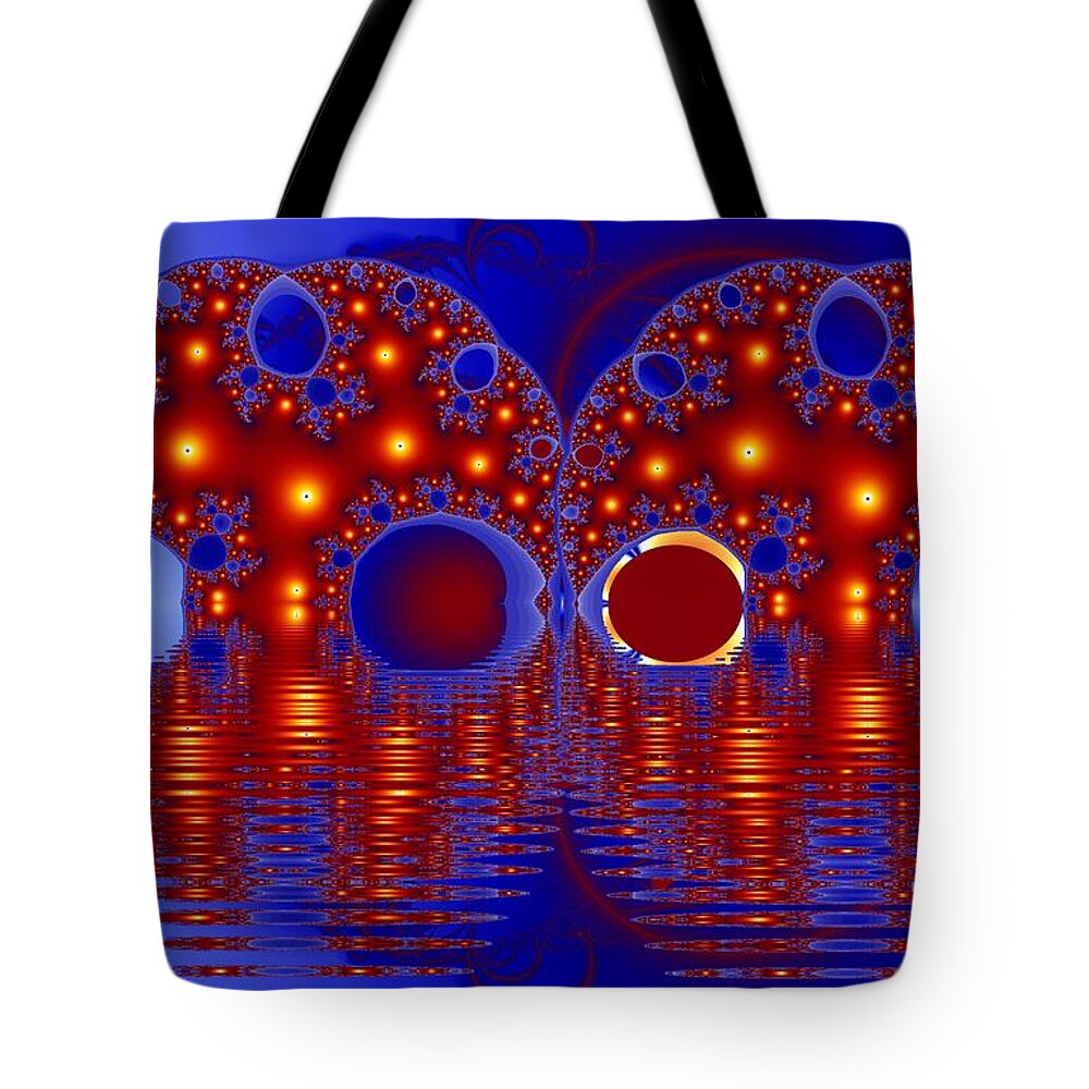 Twins Tote Bag featuring the digital art Twins by Ronald Bissett