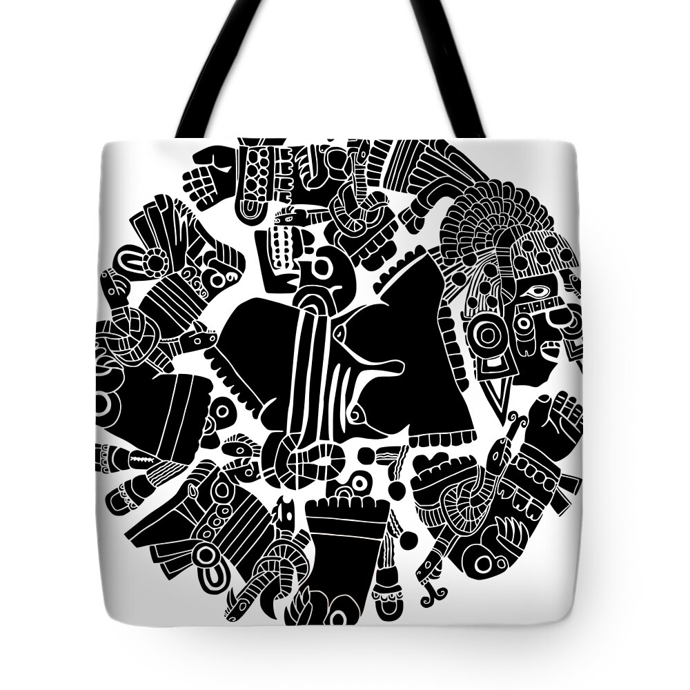 Maya Tote Bag featuring the digital art Twisted day by Piotr Dulski