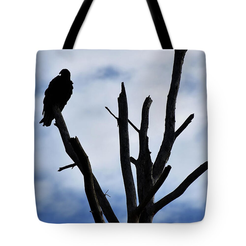 Plants Tote Bag featuring the photograph Two Black, Birds by Skip Willits