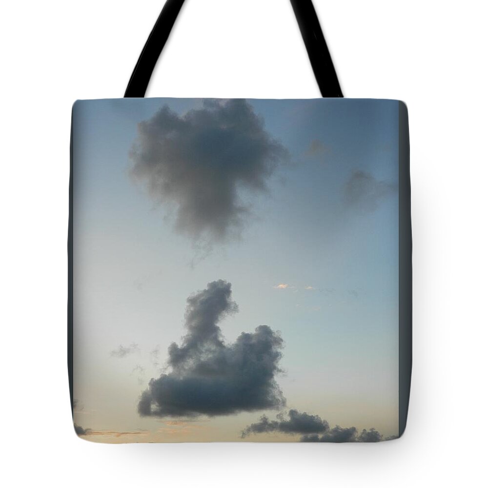 Nature Tote Bag featuring the photograph Two Clouds by Gallery Of Hope 