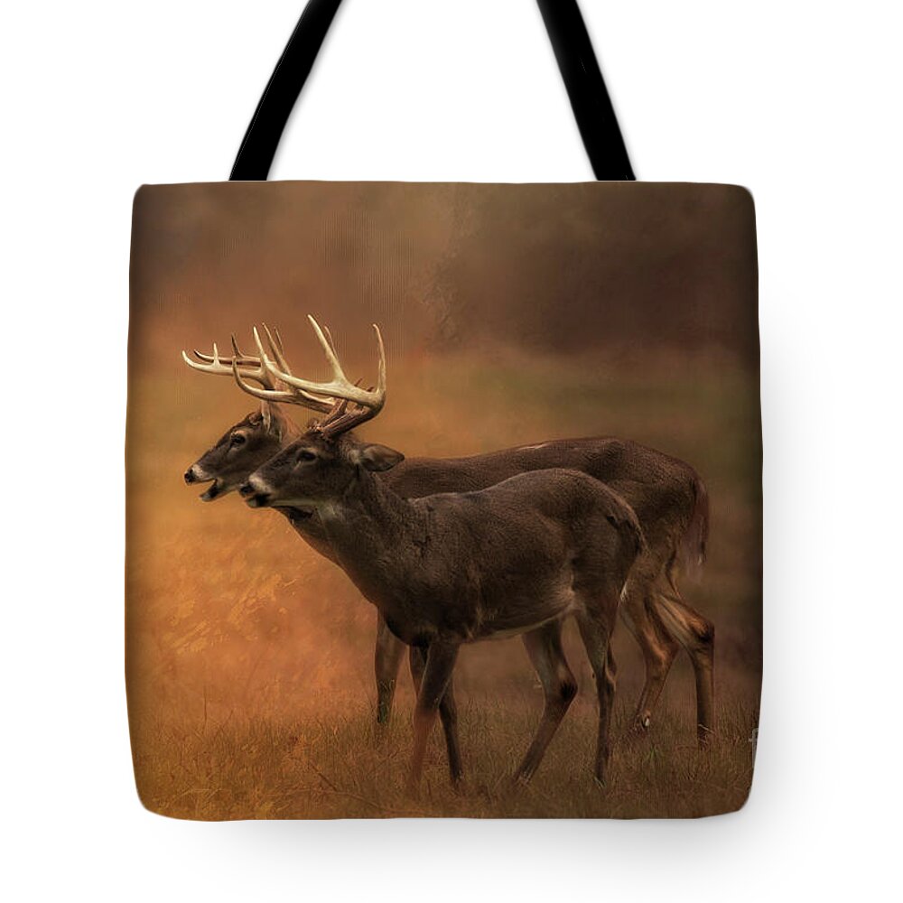 Bucks Tote Bag featuring the digital art Two for One by Geraldine DeBoer