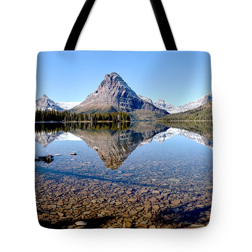  Tote Bag featuring the photograph Two Medicine Pano by Adam Jewell