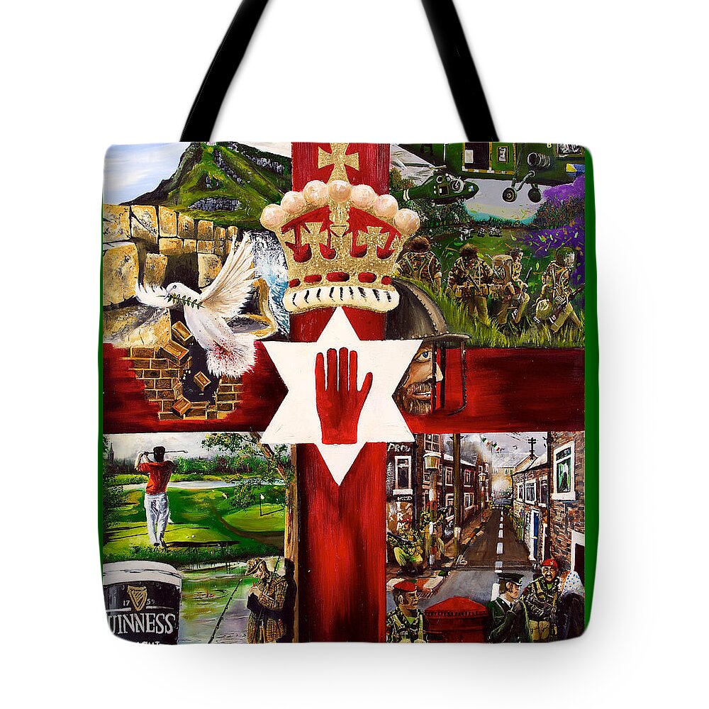 Northern Ireland Uk Tote Bag featuring the painting Ulster by John Palliser