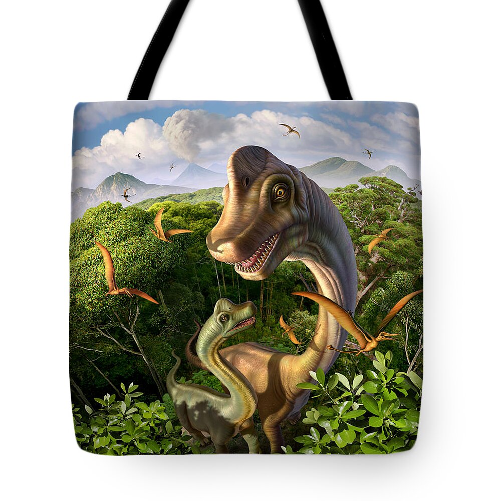 Sauropods Tote Bags