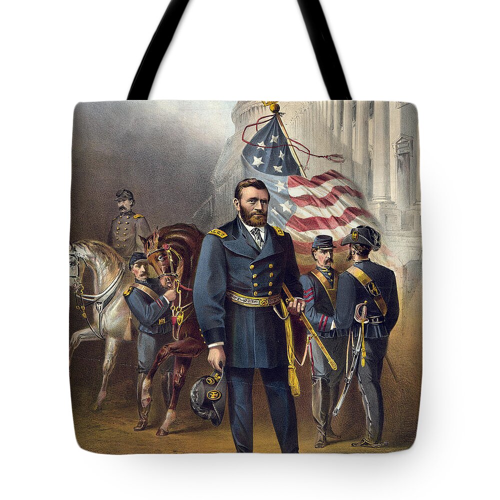 ulysses S Grant Tote Bag featuring the photograph Ulysses S Grant - President of the United States by International Images