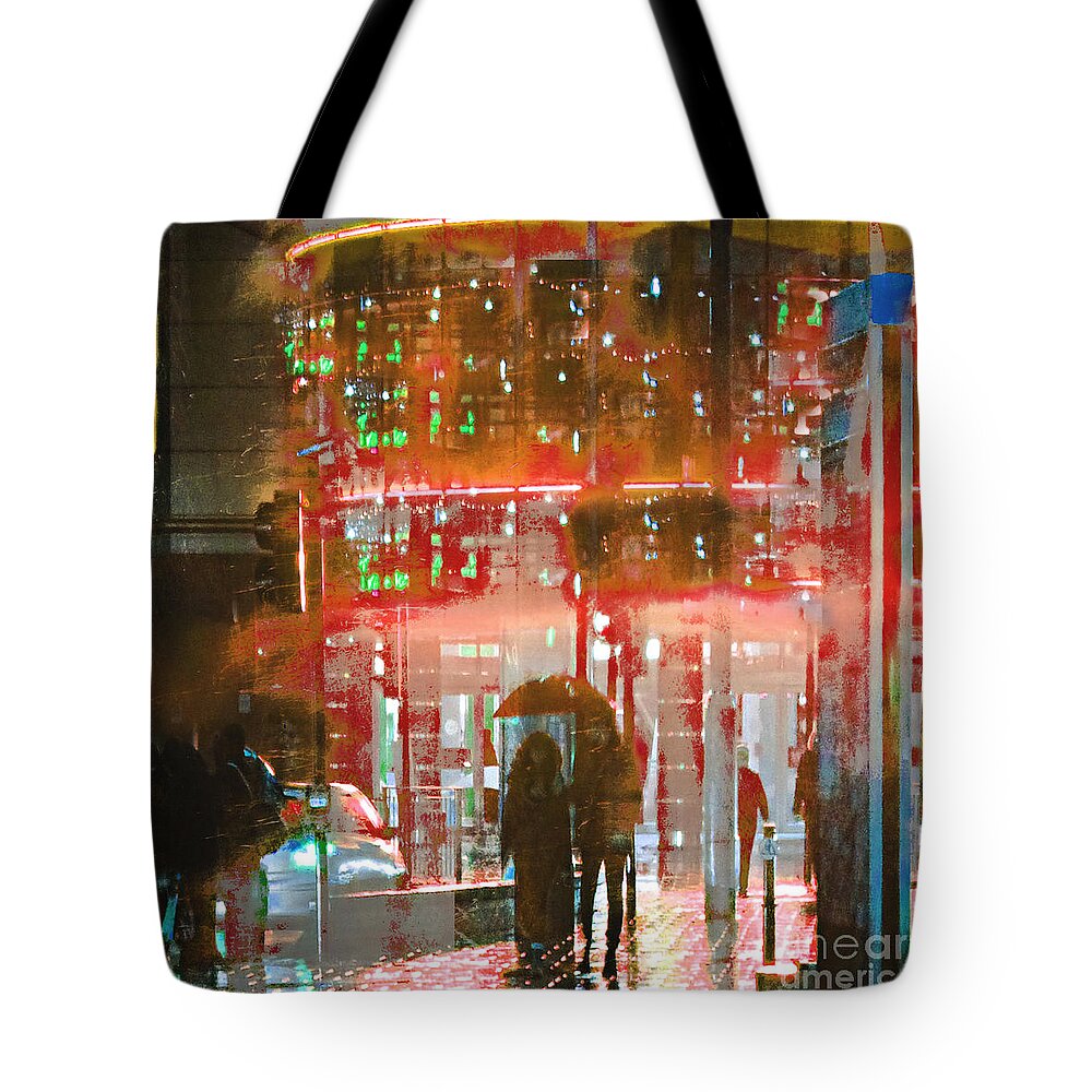 Umbrella Tote Bag featuring the photograph Umbrellas are for sharing by LemonArt Photography