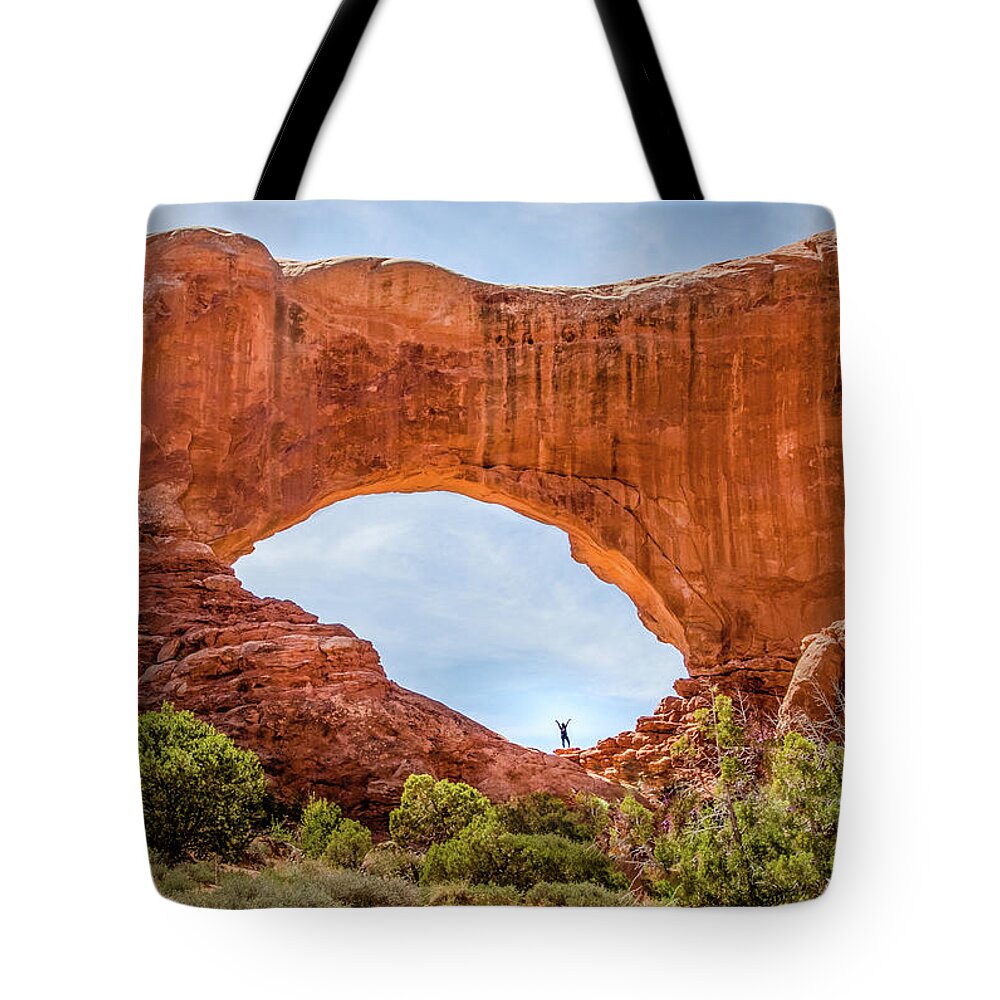 Arch Tote Bag featuring the photograph Under The Arch by James Woody
