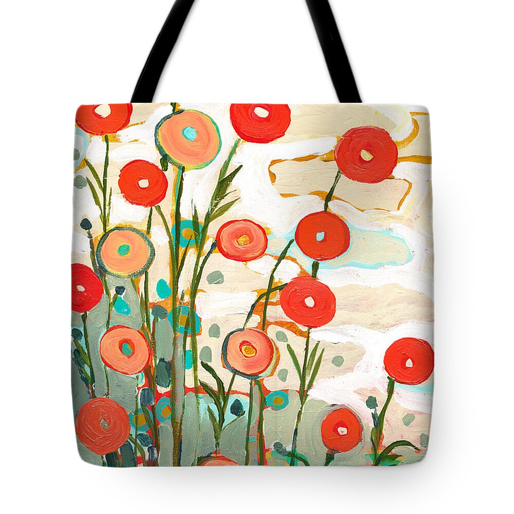 Poppy Tote Bag featuring the painting Under the Desert Sky by Jennifer Lommers