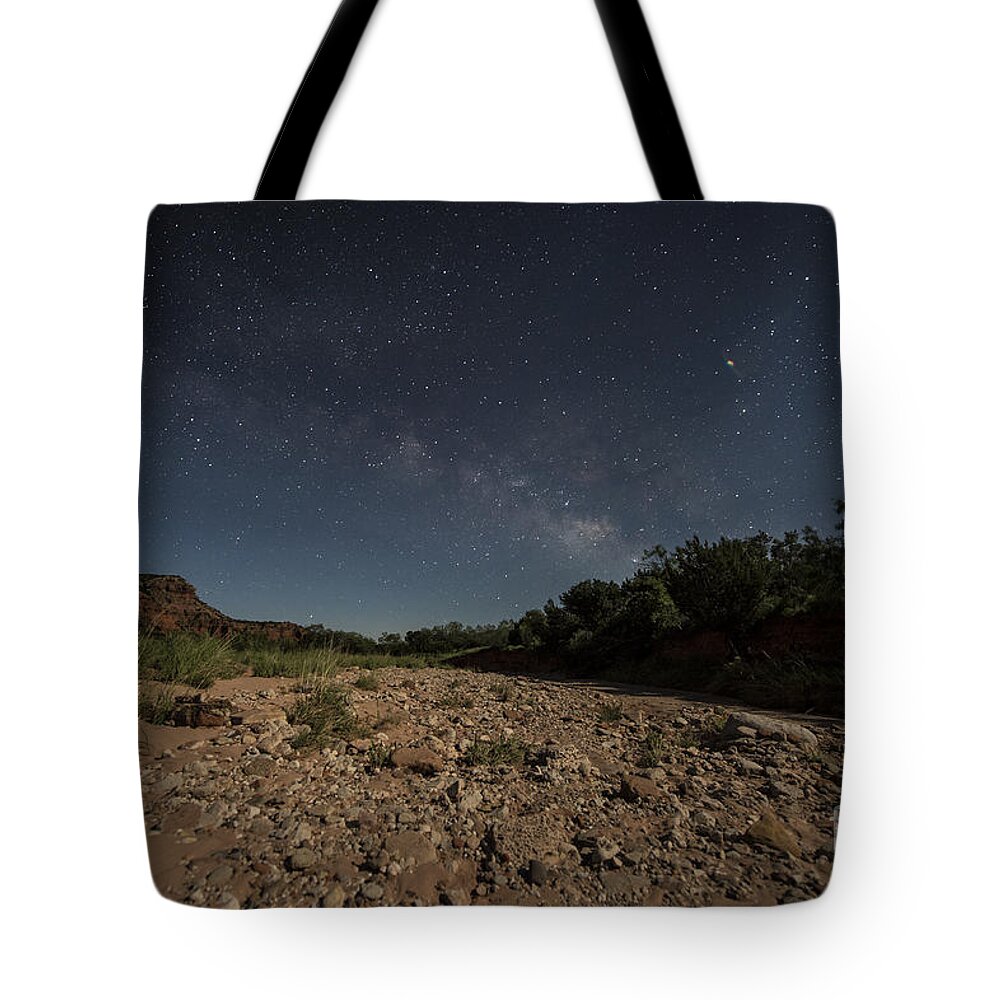 Moonscape Tote Bag featuring the photograph Under The Moon by Melany Sarafis