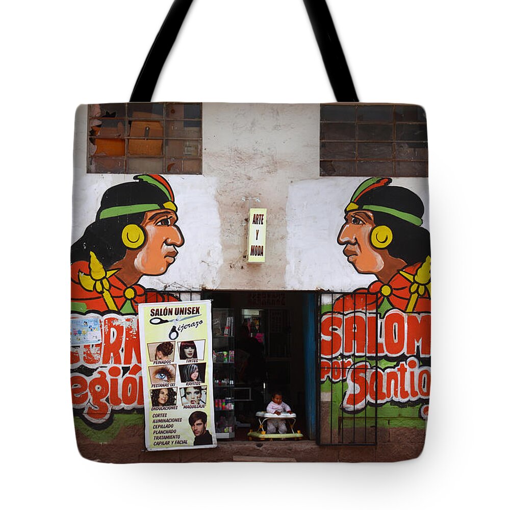 Peru Tote Bag featuring the photograph Under the Watchful Eye of Inca Pachakuteq by James Brunker