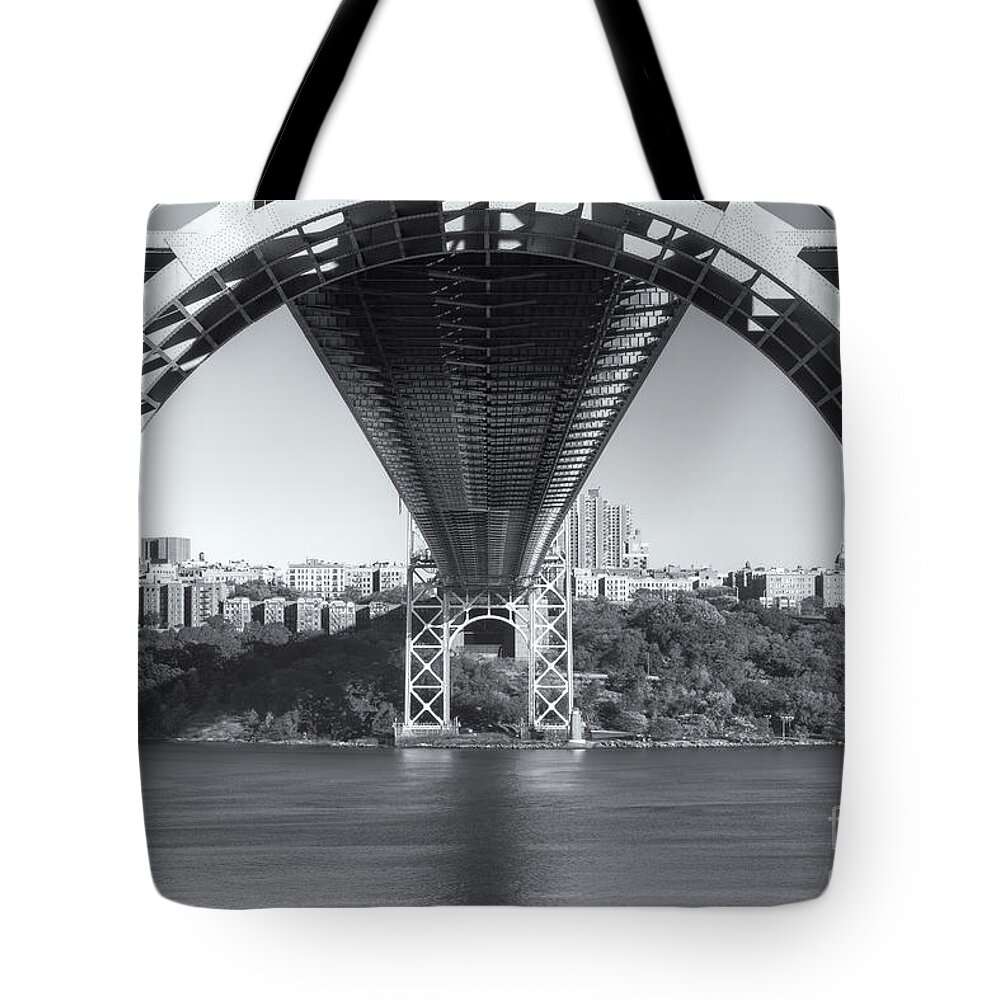 Clarence Holmes Tote Bag featuring the photograph Underneath the George Washington Bridge III by Clarence Holmes