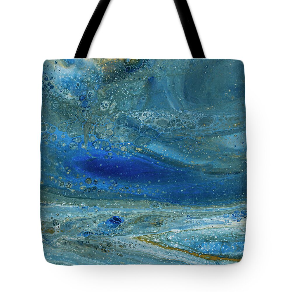 Abstract Tote Bag featuring the painting Underworld by Darice Machel McGuire