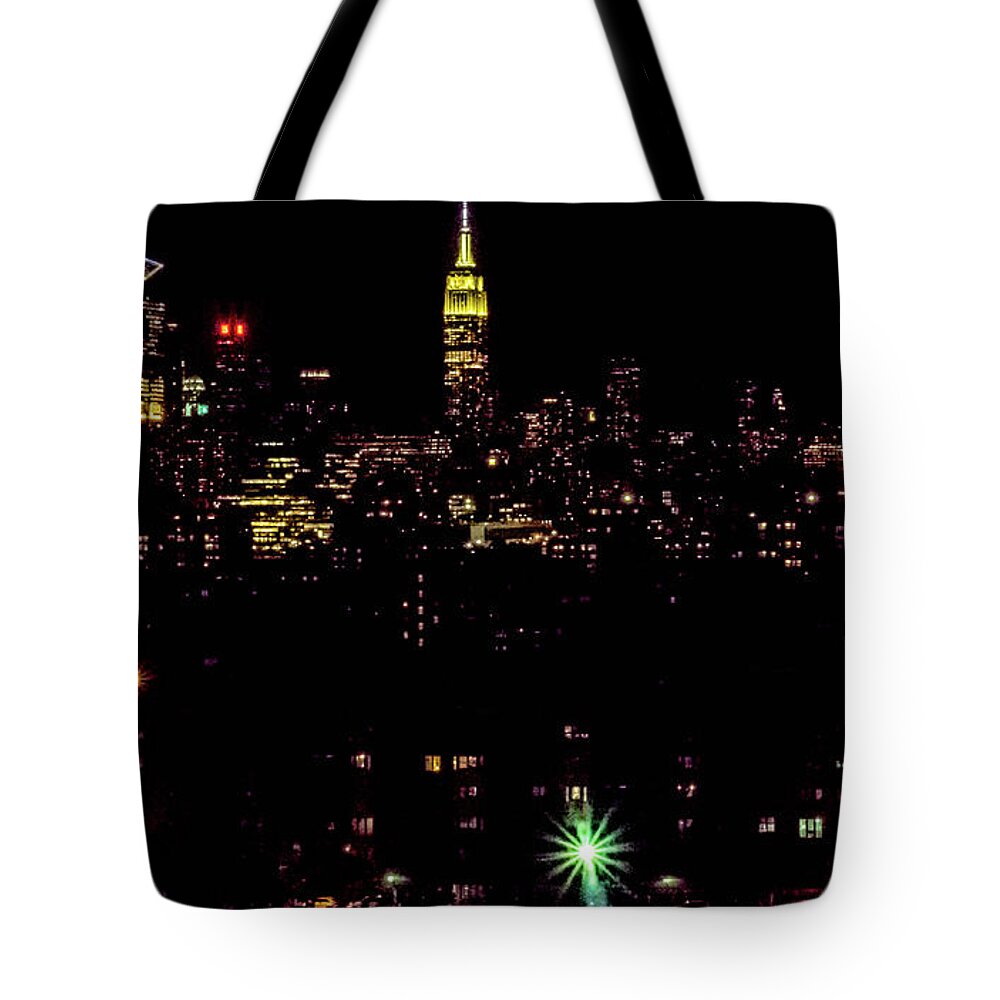New York Tote Bag featuring the photograph Union City NJ Traffic by Leon deVose
