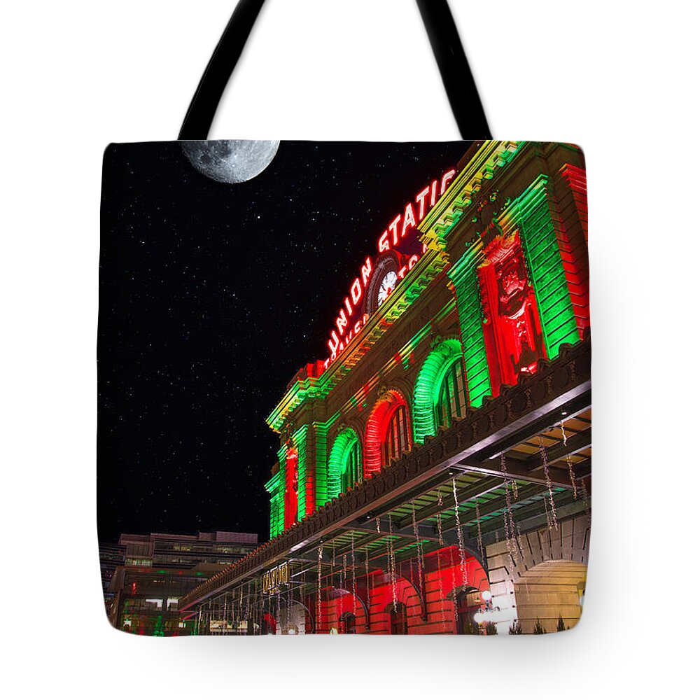 Moon Tote Bag featuring the photograph Union Station Nights by Darren White