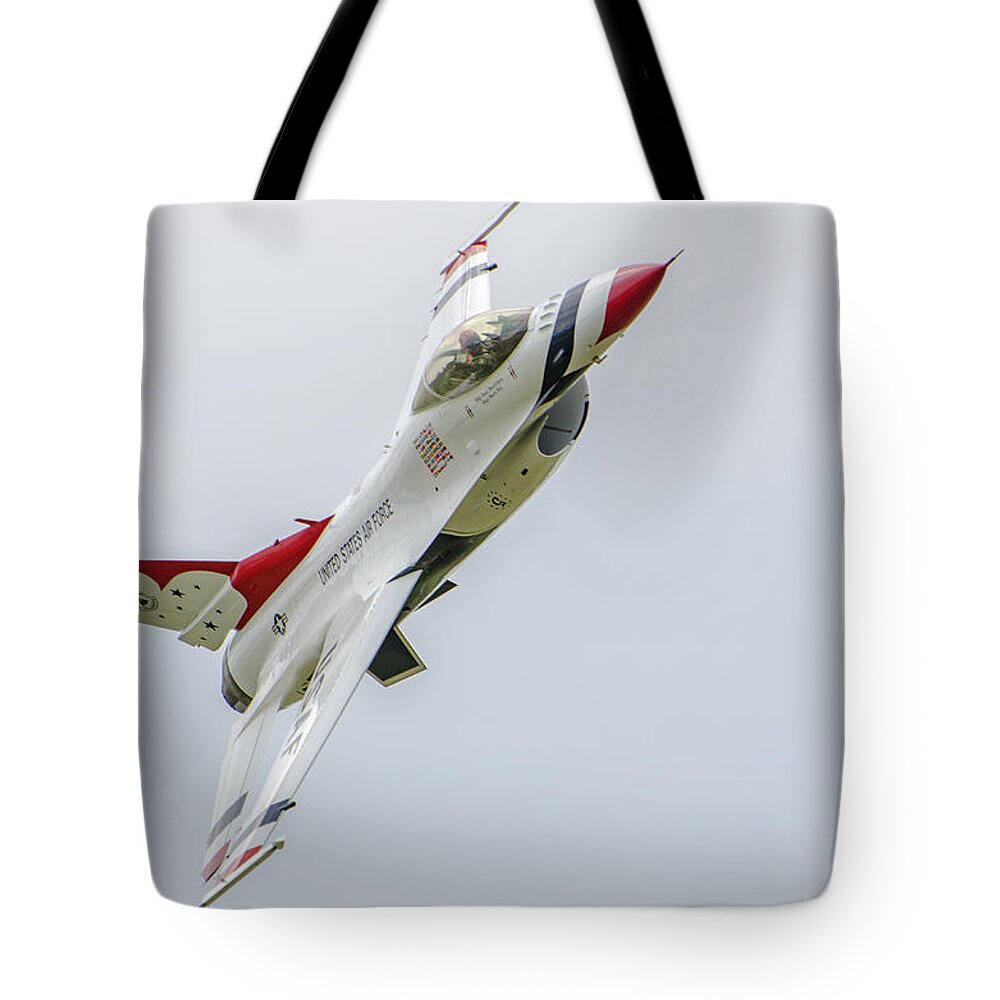 United States Air Force Thunderbirds Tote Bag featuring the photograph United States Air Force Thunderbirds  02 by Susan McMenamin