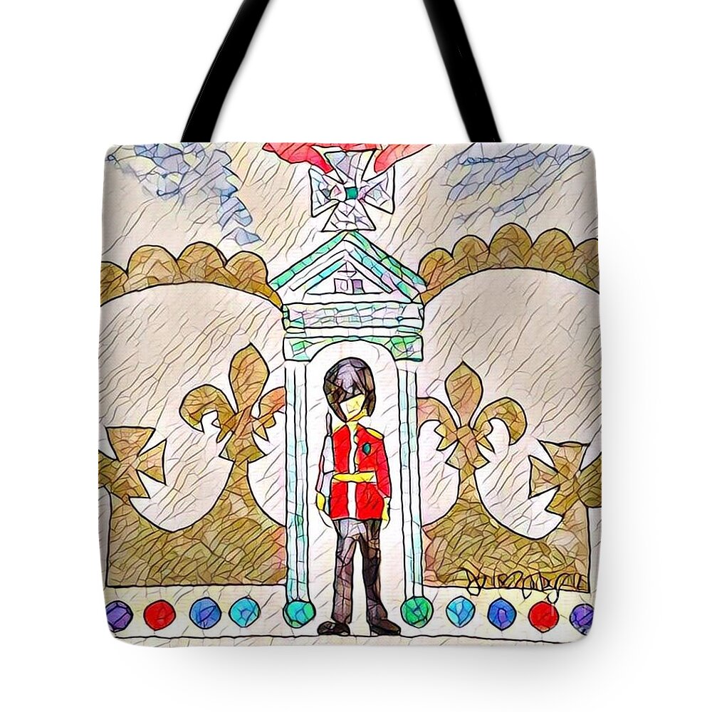 Great Britain Tote Bag featuring the painting Unity - 3rd in the Series by Denise Railey
