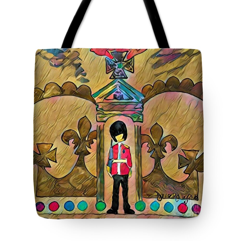 Great Britain Tote Bag featuring the painting Unity - 5th in the Series by Denise Railey