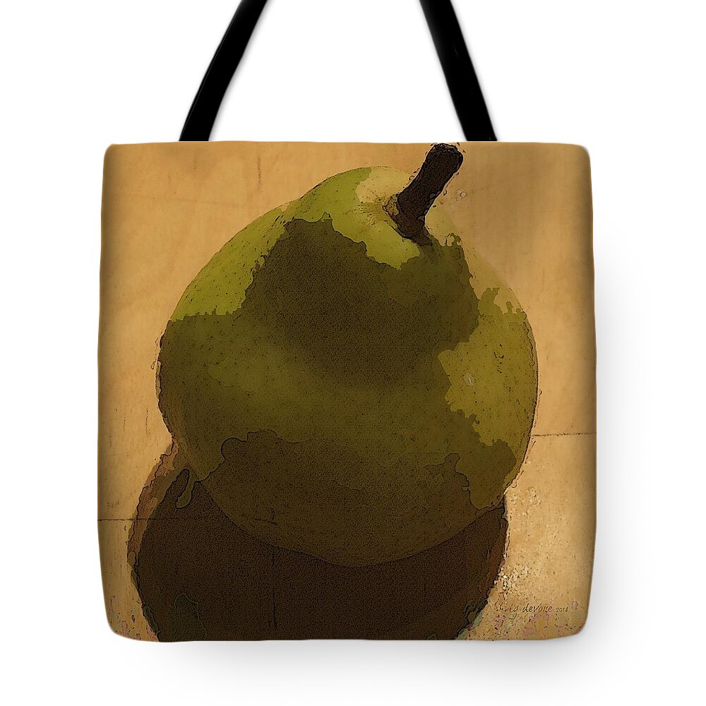 Pare Tote Bag featuring the digital art Uno Pares by Tg Devore