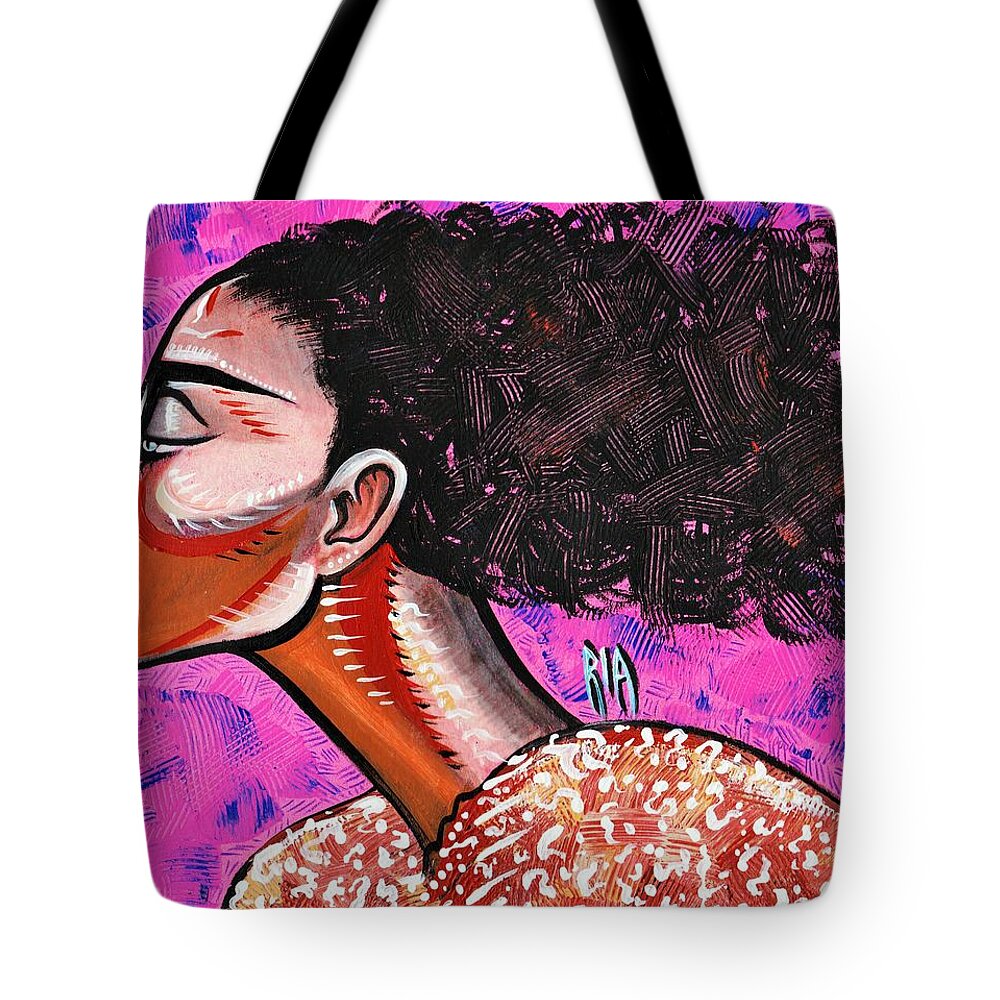 Black Art Tote Bag featuring the photograph Unpredictable by Artist RiA