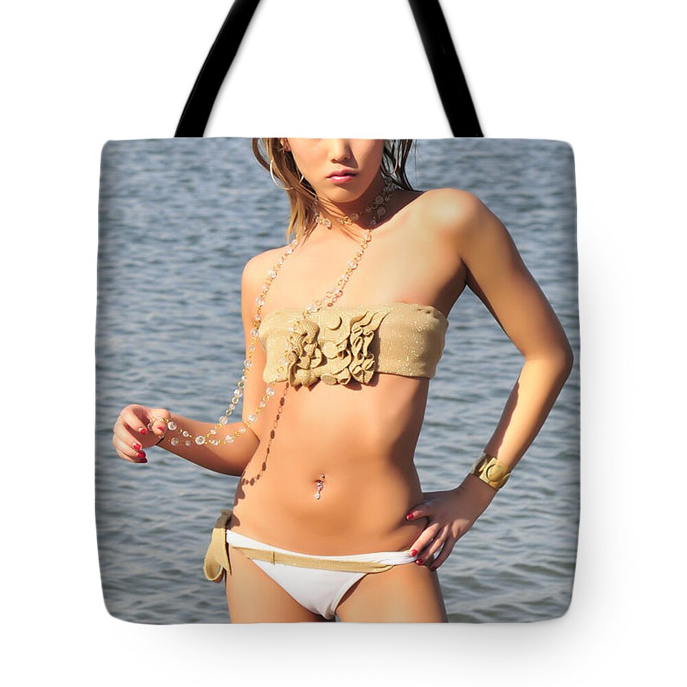 Glamour Photographs Tote Bag featuring the photograph Unrelenting by Robert WK Clark