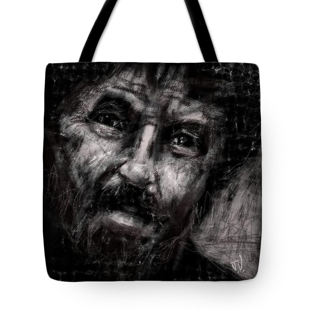 Face Tote Bag featuring the digital art Untitled - 10Feb2017 by Jim Vance
