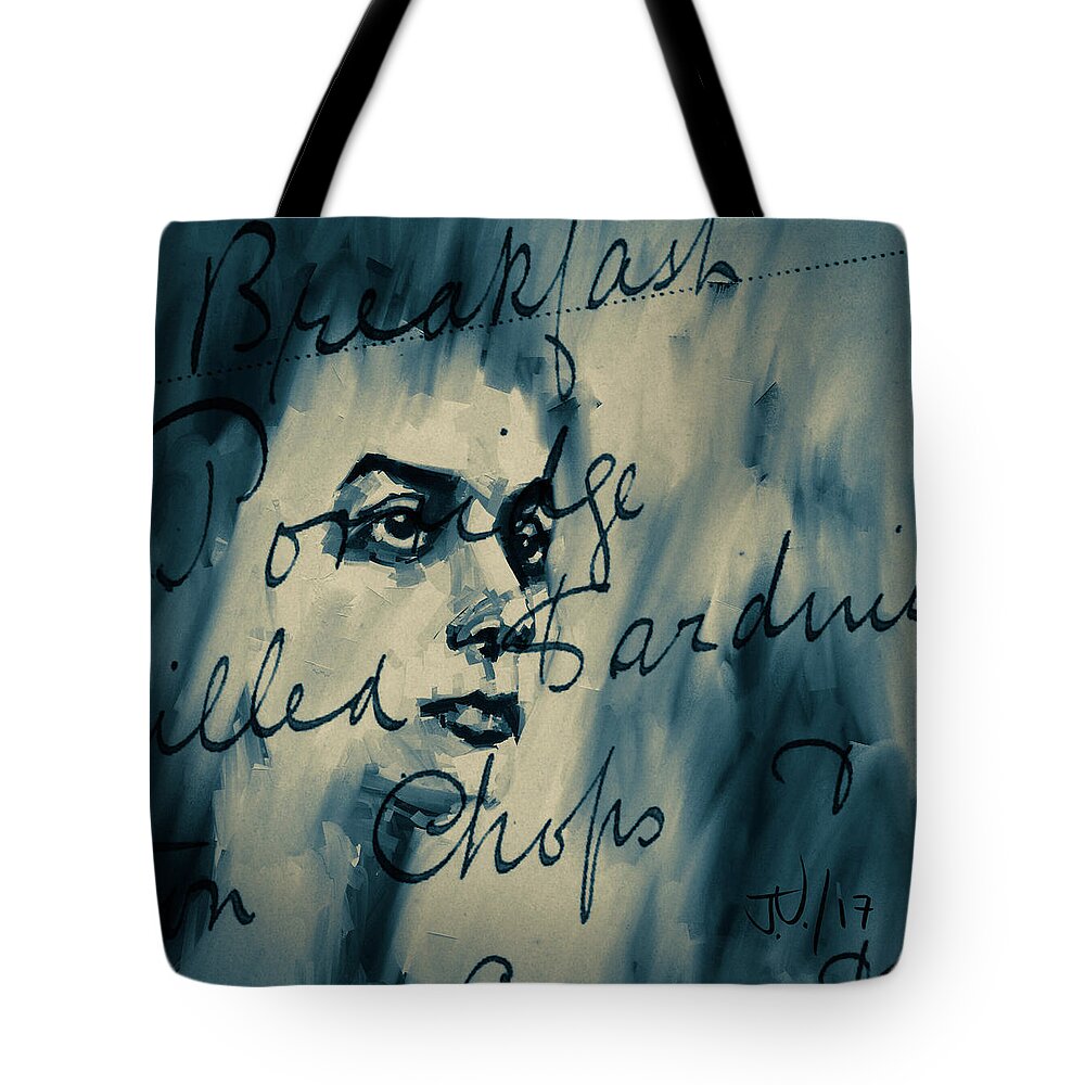 Portrait Tote Bag featuring the digital art Untitled - 15Aug2017 by Jim Vance