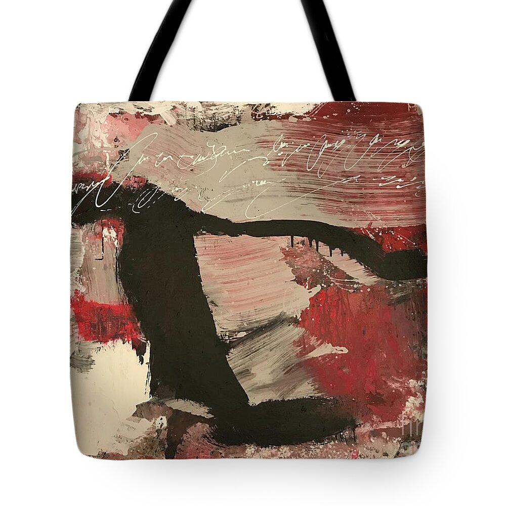 Romance Tote Bag featuring the painting Untitled by Fereshteh Stoecklein