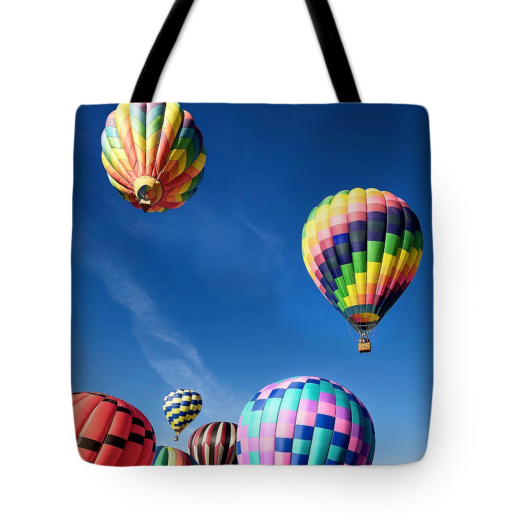 2018 Tote Bag featuring the photograph Up in a Hot Air Balloon 2 by James Sage