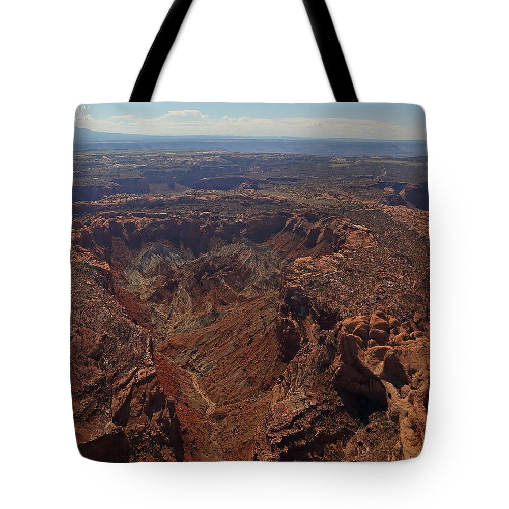 Upheaval Dome Tote Bag featuring the photograph Upheaval Dome in Canyonlands National Park by Jean Clark