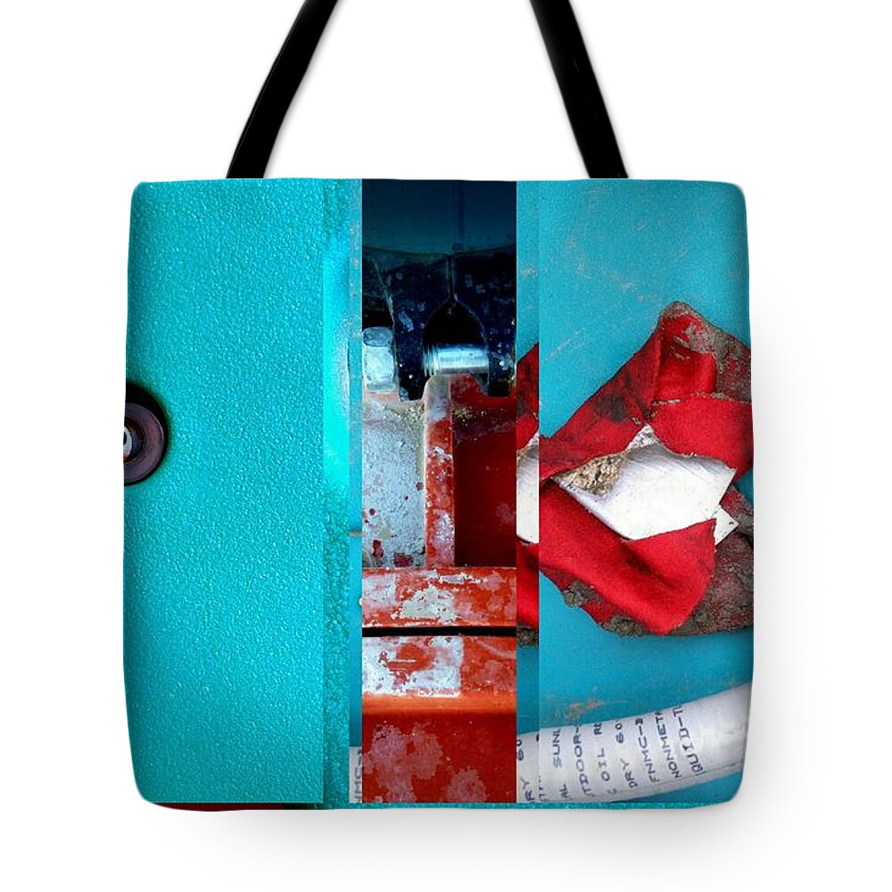 Urban Abstracts Tote Bag featuring the photograph Urban Abstracts Seeing Double 28 by Marlene Burns