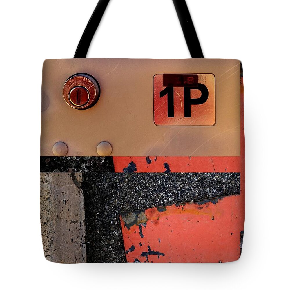 Urban Abstracts Tote Bag featuring the photograph Urban Abstracts seeing double 55 by Marlene Burns