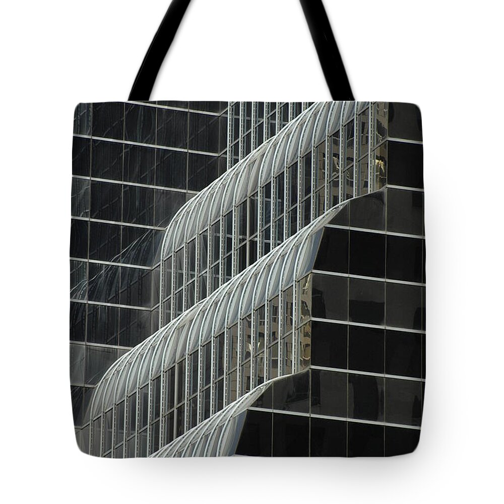 Chicago Tote Bag featuring the photograph Urban Waterfall by Kerry Obrist