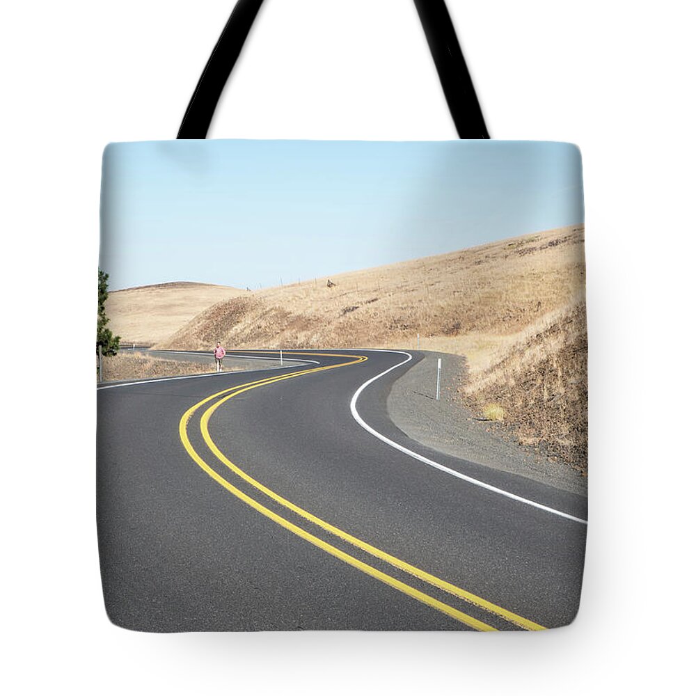 Us Route 395 Tote Bag featuring the photograph US Route 395 by Tom Cochran