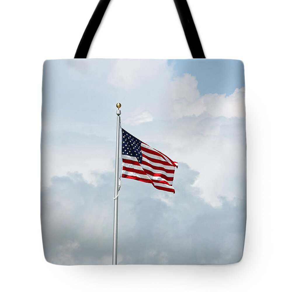 Patriotic Tote Bag featuring the photograph USA by Captain Debbie Ritter
