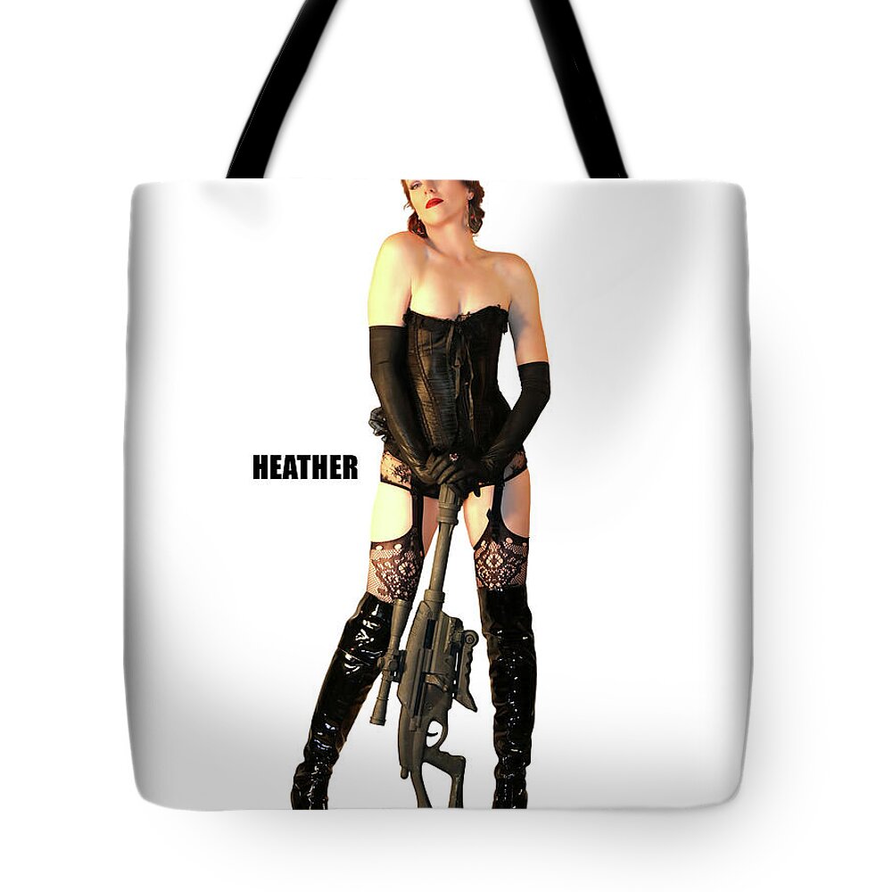 V-girl Tote Bag featuring the photograph V-Girl Image Heather by Jon Volden